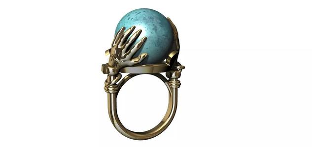 Sphere Hands Ring