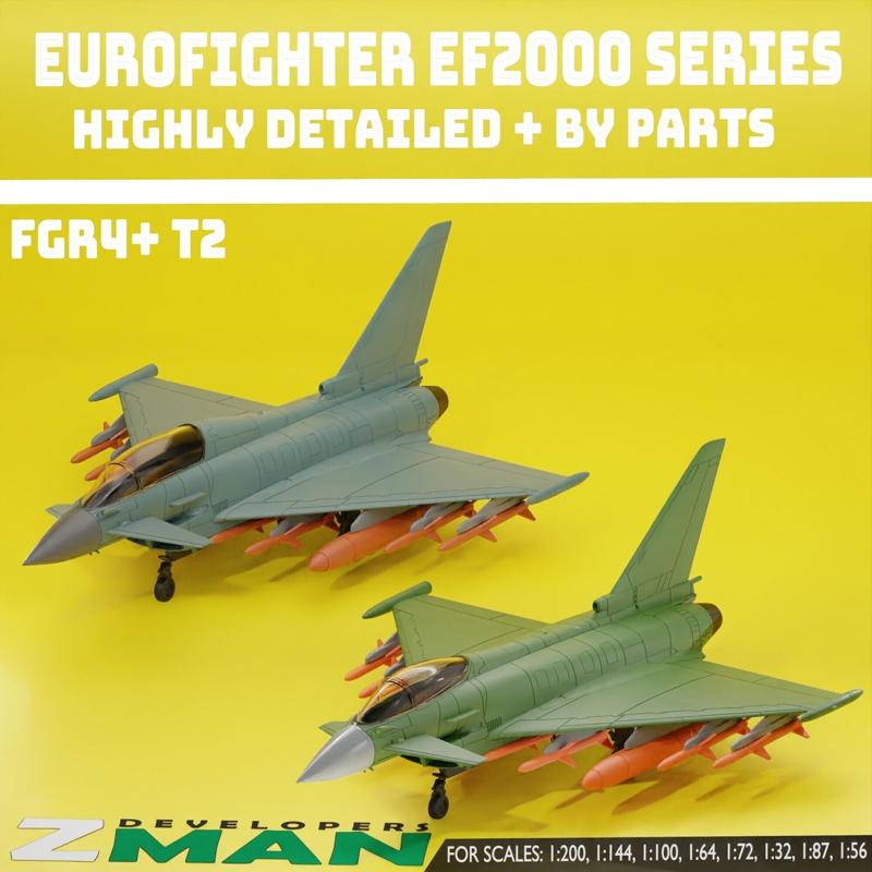 Eurofighter Typhoon EF2000 (FGR2+ T2) V3 (8 IN 1)