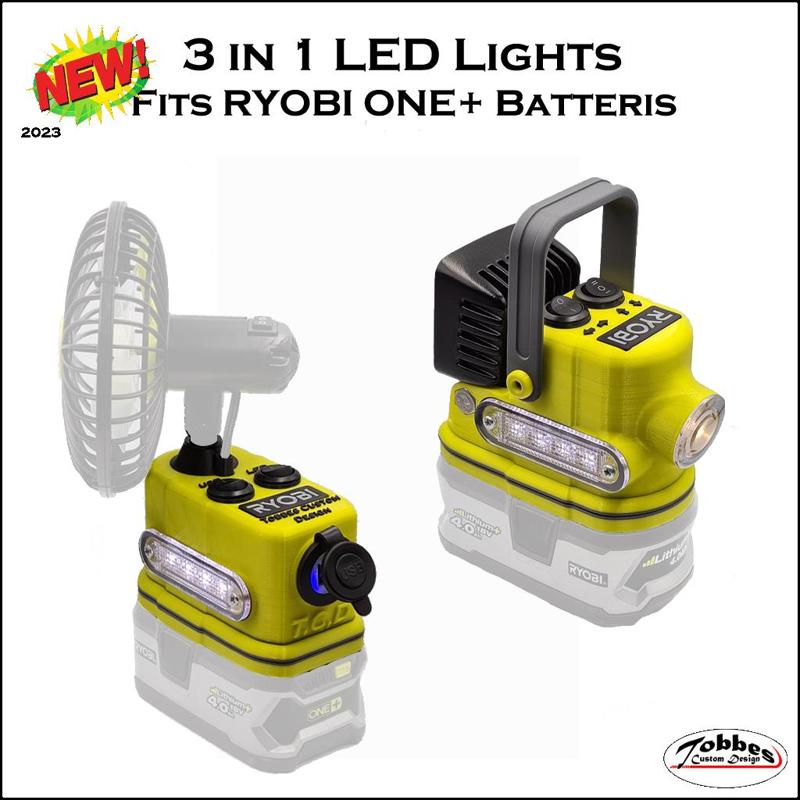 3 in 1 LED lights for Ryobi one+