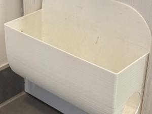 Shoe holder glued to the side of the cabinet