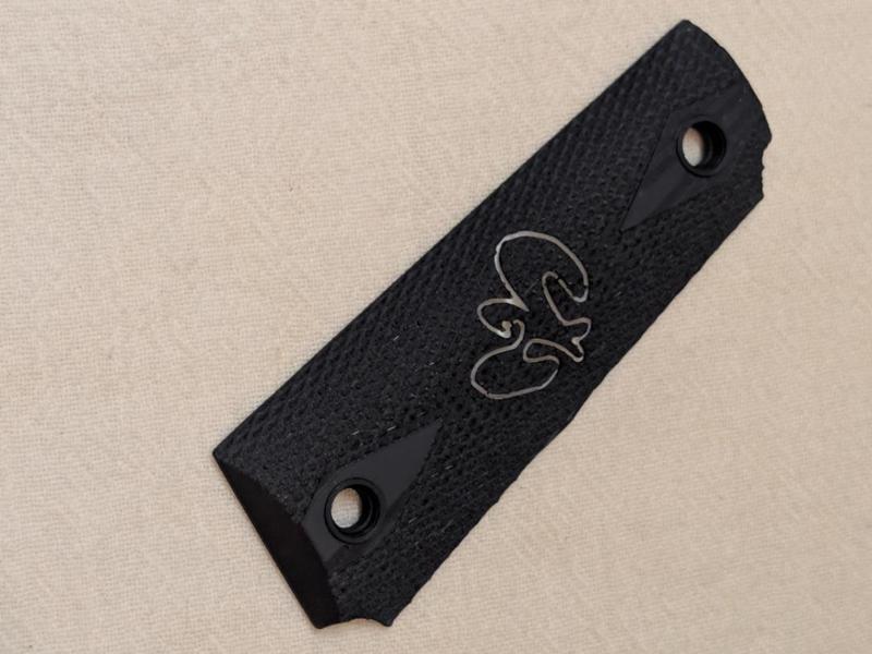 Hand drawn Dove of Peace, Peacemaker 1911 grips.