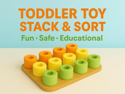 Stack & Sort Peg Board Toddler Toy