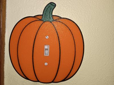 Pumpkin Light Switch cover