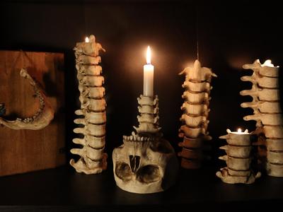Skull and Bones Candleholder Collection
