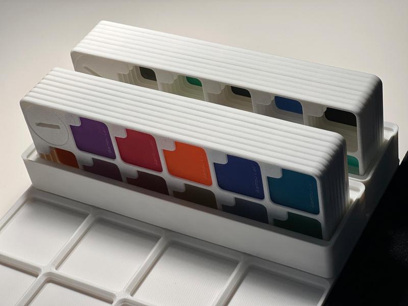 Gridfinity bin for Swatch Fan