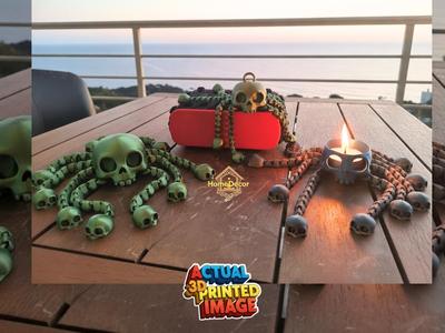 Flexi Skull Halloween 3 models Articulated