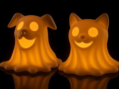 Spooky Best Friends Ghost Cat & Pup 