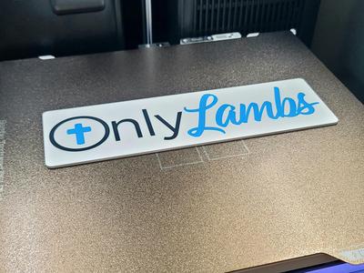Only Lambs Sign