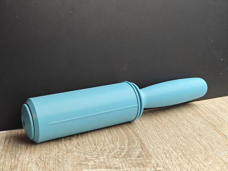Cat fur roller handle