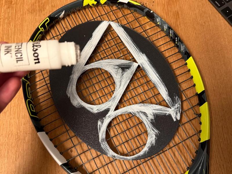 Yonex logo (Stencil) for tennis rackets