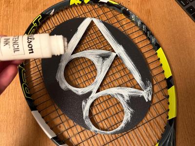 Yonex logo (Stencil) for tennis rackets