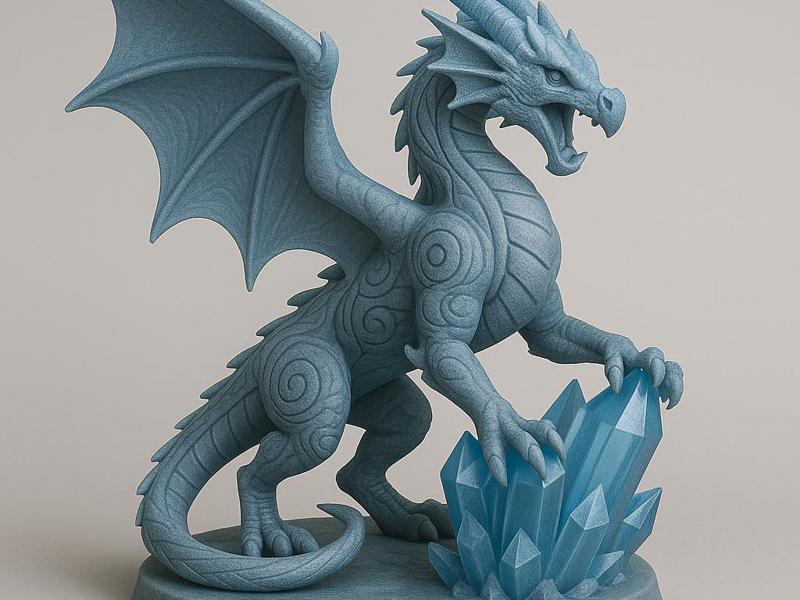 Frost Dragon Guardian of the Crystals