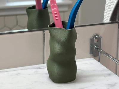 Modern toothbrush holder
