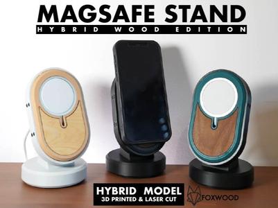 Foxwood MagSafe Charging Stand — Hybrid Edition
