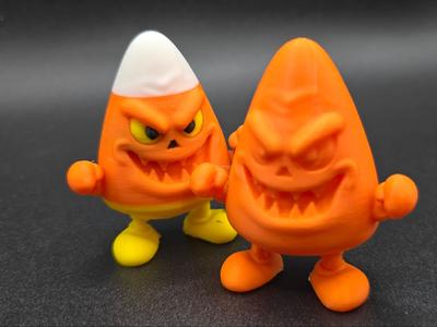 HALLOWEEN CANDY CORN MONSTER FIGURINE 