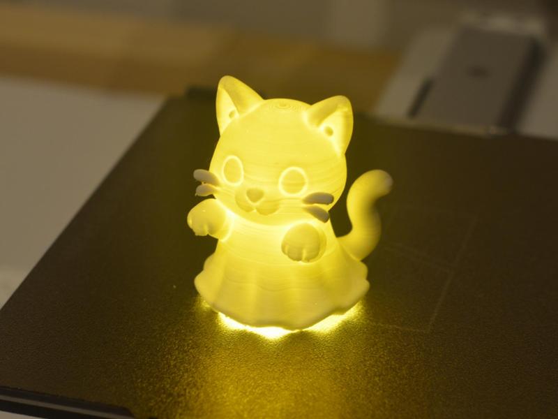 Ghost Cat Lamp – Spooky Kitty Night Light