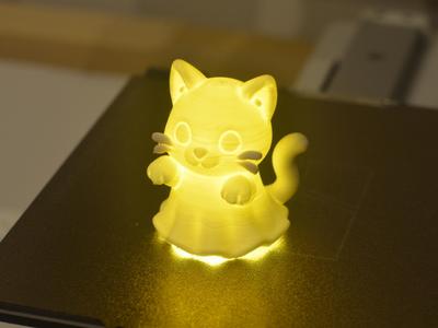 Ghost Cat Lamp – Spooky Kitty Night Light