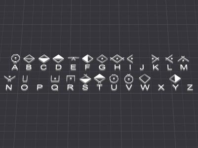 Sleep Token Runes / Alphabet