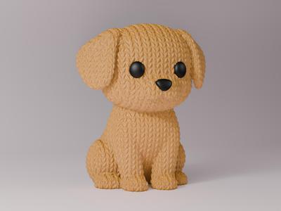 KNITTED DOG