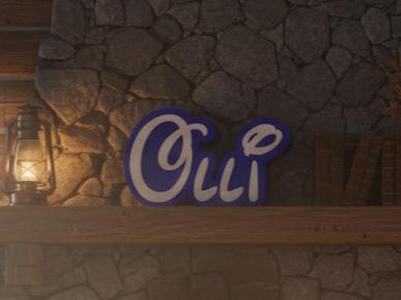 name tag lettering olli