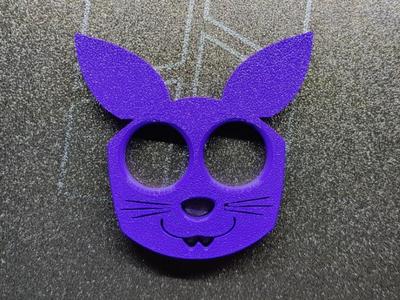 Rabbit Keychain two-finger brass knuckles