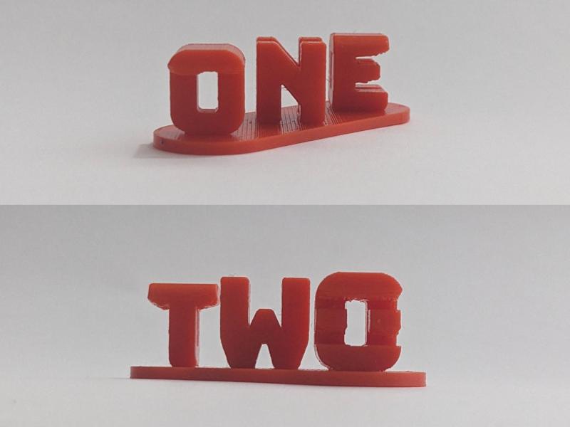 Ambigram Double Text One Two