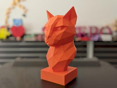 Geometric Cat Bust