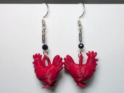 Rooster Earrings