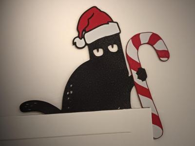Sweet xmas cat for the doorcorner