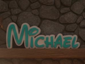 Name Tag Lettering Michael