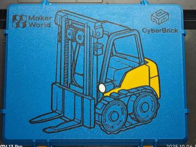 CyberBrick Remote Control Small Forklift Storage Box