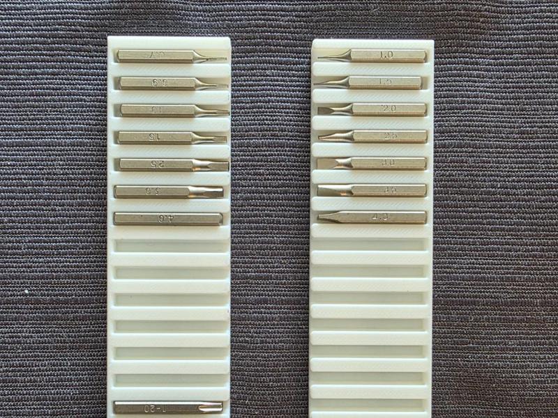 4mm Hex Bit Storage Tray (Optional Magnets)