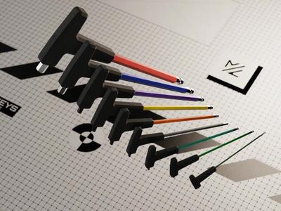 Allen key handles full set // print-in-place