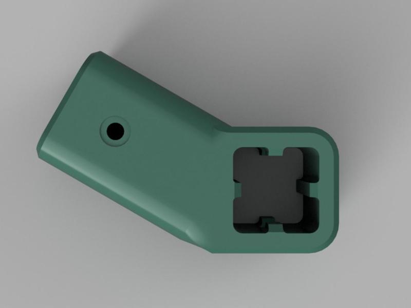 30° Angle Connector for 40x40 Aluminum Profile (T-Slot 8)