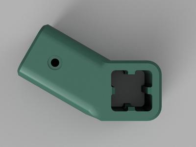 30° Angle Connector for 40x40 Aluminum Profile (T-Slot 8)