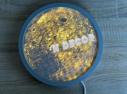 Moon light led strip decor