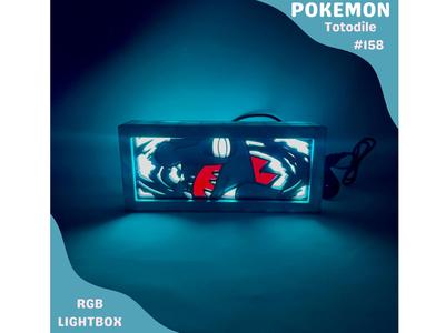Totodile Pokemon RGB Lightbox