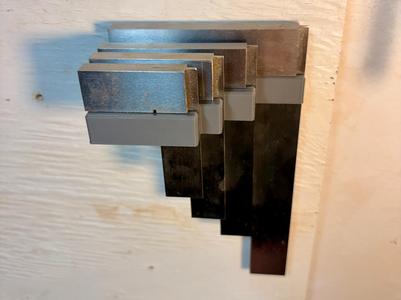Machinist squares tool holder wall mount