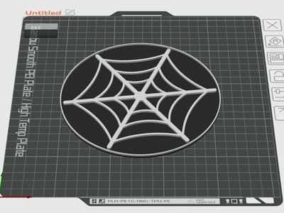 [Big] Spider web Coaster (16cm)