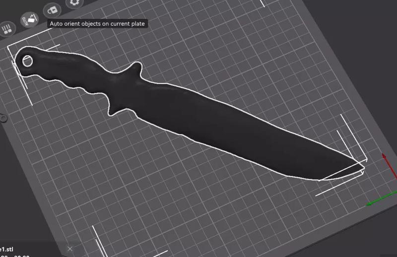 knife model for printing