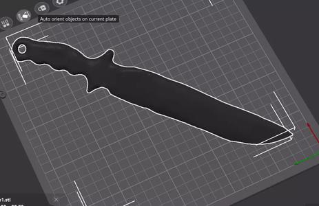 knife model for printing