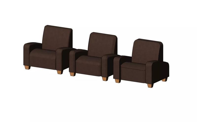 Miniature armchair mockups props