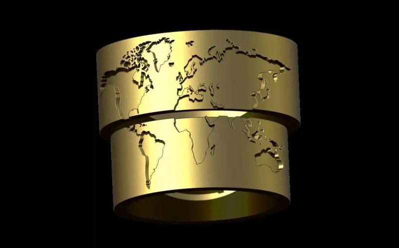WORLD MAP RINGS