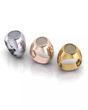 yin and yang signet jewelry ring pave setting
