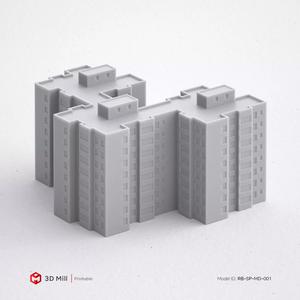 3D Print miniature building RB-SP-MD-001
