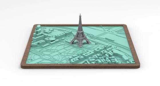 Eiffel Tower 3D City Model