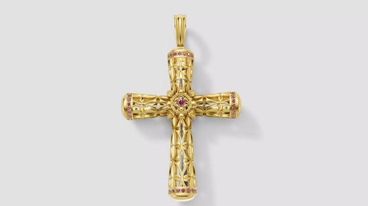 Diamond Cross 3D print model E 01