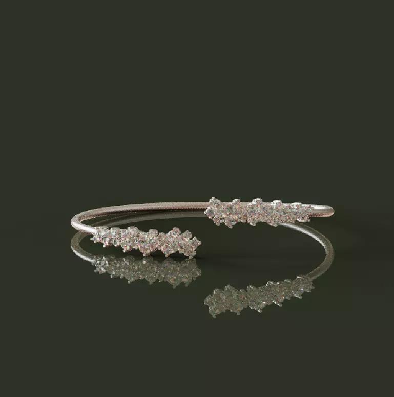 Light Weight Diamond Bracelet Fine Jewelry