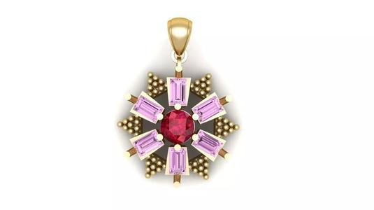 antique mughal nacklace 3d printbale model