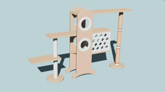 Cat Furniture Tree House Cat Playhouse Condo Cat toy